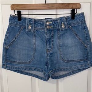 Y2K Vintage Old Navy Blue Jean Shorts Mid-Rise Relaxed Fit Suze 6